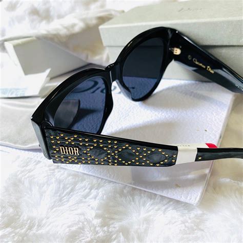 dior lady dior studs rectangle sunglasses|DIOR Sunglasses for Women .